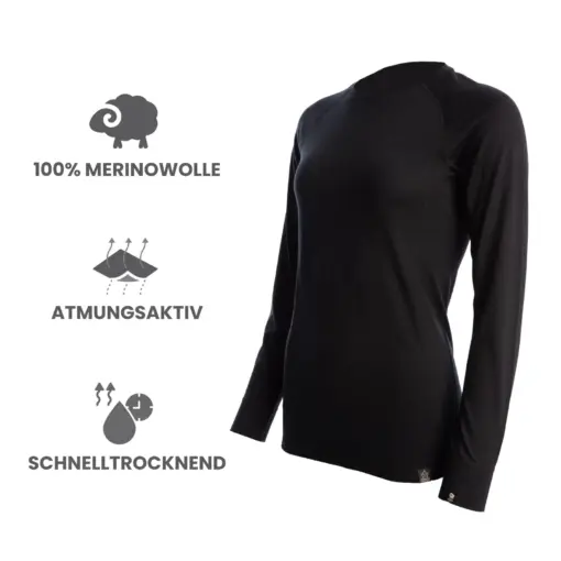 Canada North Merino Langarmshirt Damen Chilcotin 2.0 – Bild 2