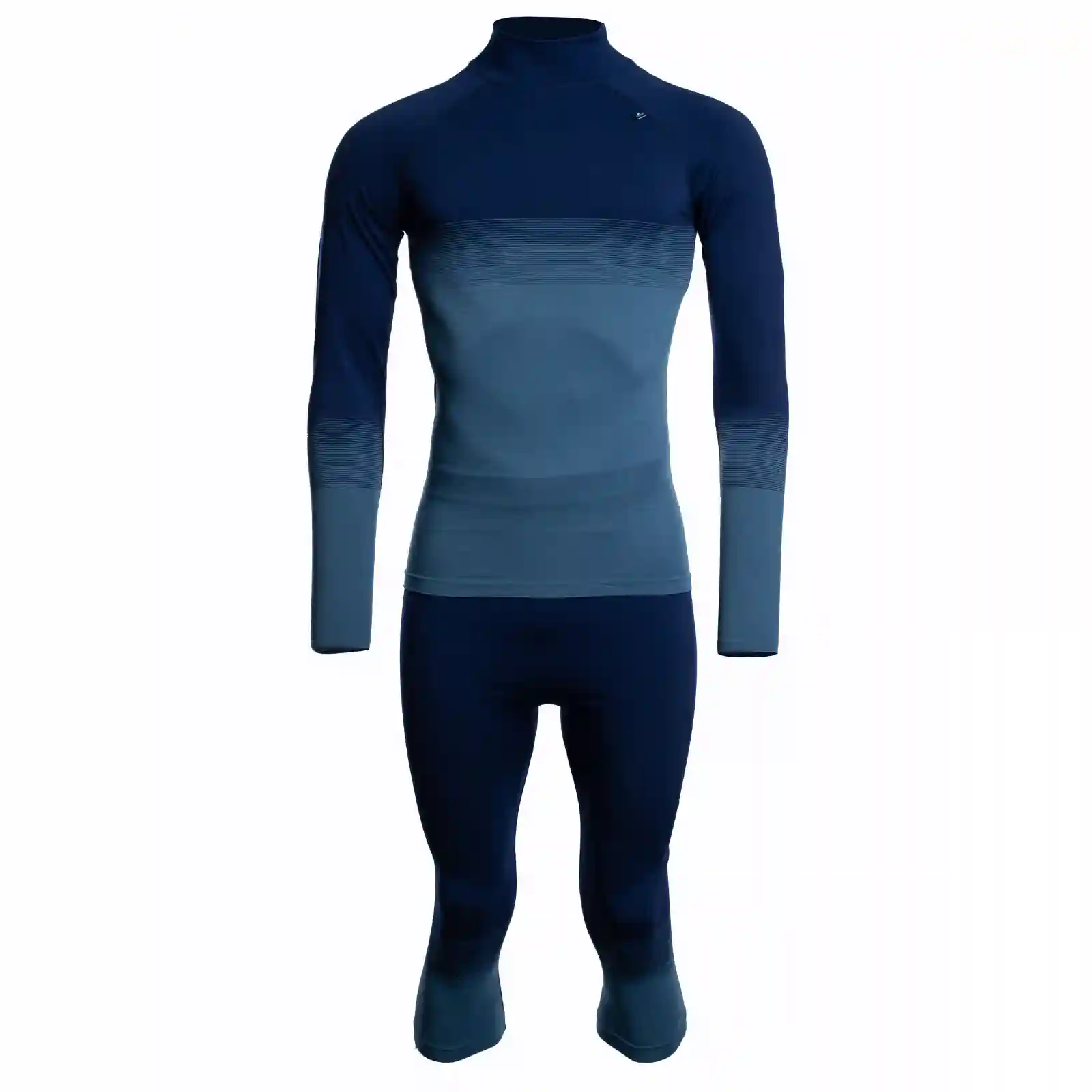 Herren Langarmshirt Stehkragen Ekorren