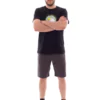 SKRATTA 5823341 Mens Shorts Brita Anthracite Front