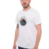 SKRATTA 5823507 Mens Cotton TShirt White Side